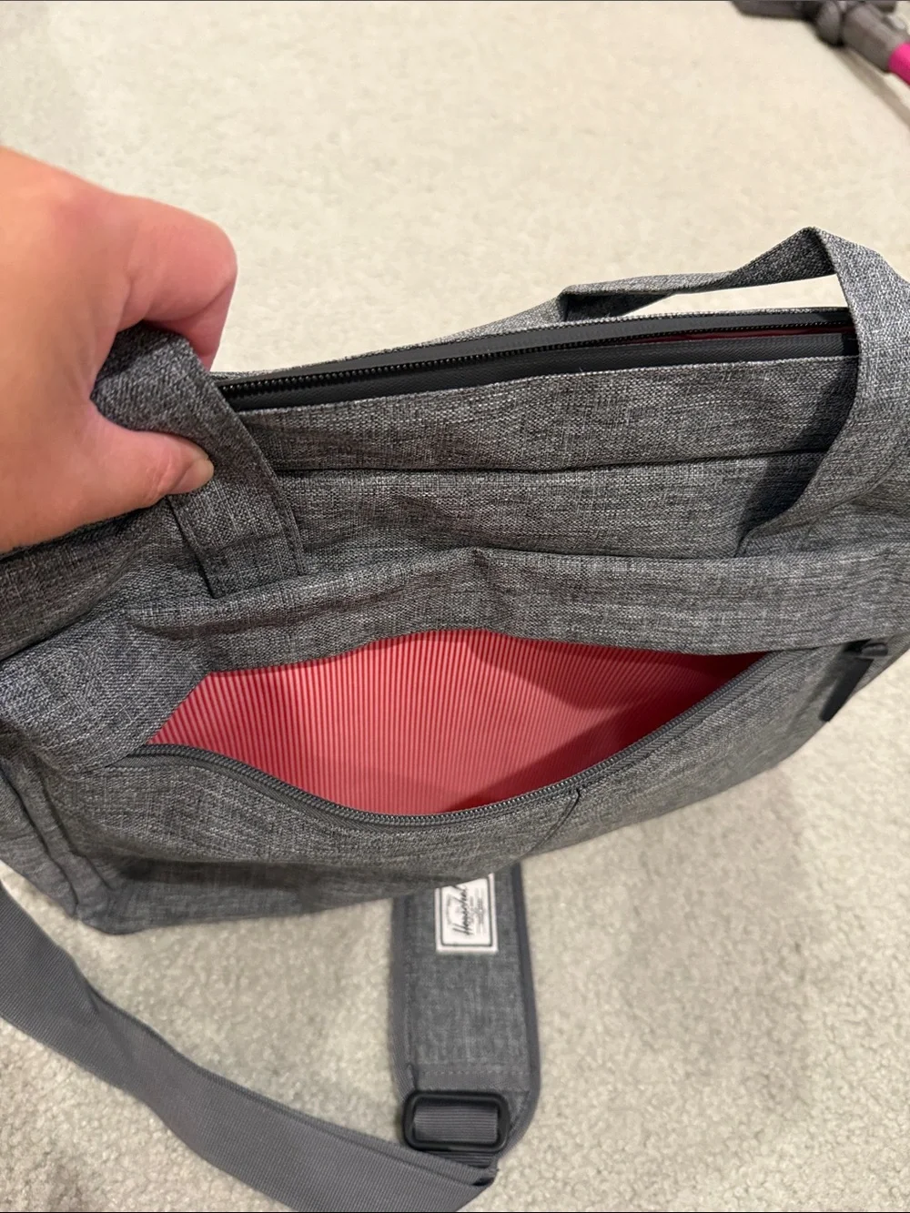 Herschel Supply Company Gray Messenger Laptop Bag